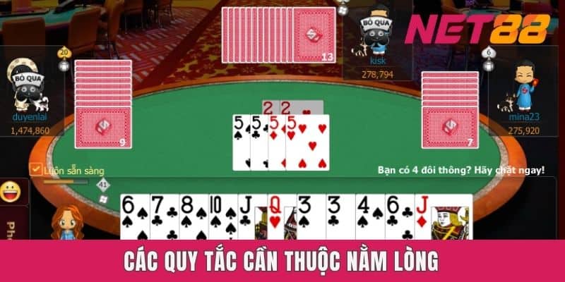 Các quy tắc cần thuộc nằm lòng