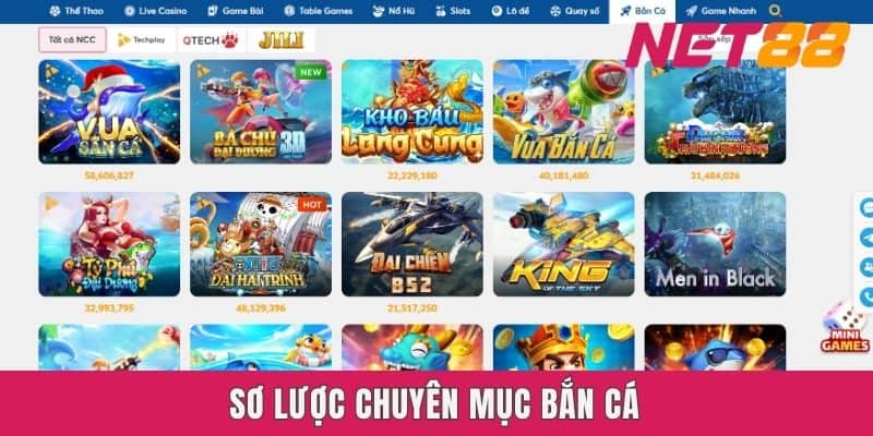 Sơ lược chuyên mục bắn cá Net88